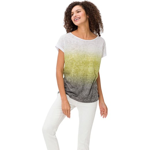 Heine Koszulka w kolorze oliwkowo-kremowym - id: 17897413 - marki Heine - 187269645 Heine Koszulka w kolorze oliwkowo-kremowym ze sklepu Limango Polska w kategorii Bluzki damskie - zdjęcie 187269645