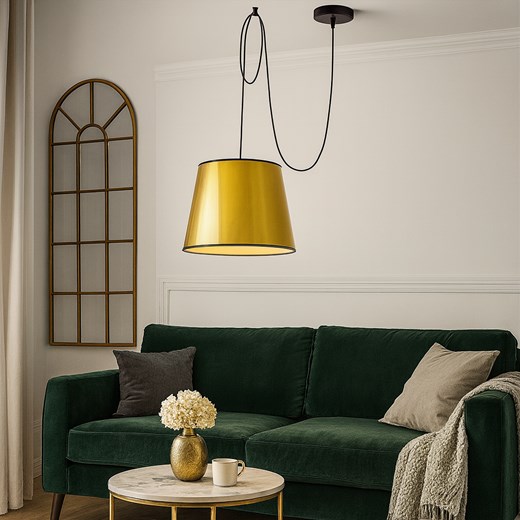 Nowoczesna złota lampa wisząca typu pająk TIMARY MIRROR z regulacją wysokości ze sklepu Lysne w kategorii Lampy wiszące - zdjęcie 187270158