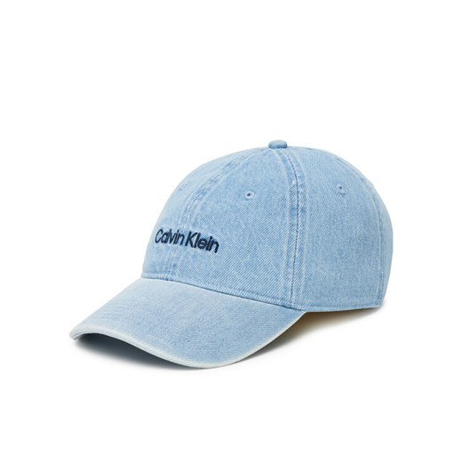 Calvin Klein Czapka z daszkiem Small Monogram LV04K5065G Niebieski ze sklepu MODIVO w kategorii Czapki z daszkiem damskie - zdjęcie 187270998