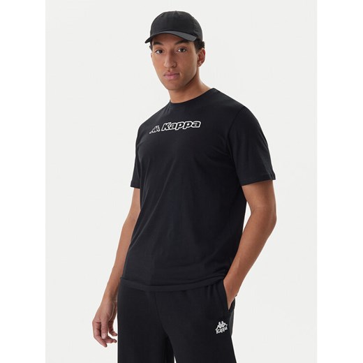 Kappa T-Shirt Feddu 311H7HW Czarny Regular Fit ze sklepu MODIVO w kategorii T-shirty męskie - zdjęcie 187271007