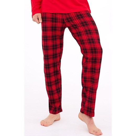 Świąteczna bawełniana piżama męska 124/305, Kolor czerwony-wzór, Rozmiar 2XL, Cornette ze sklepu Primodo w kategorii Piżamy męskie - zdjęcie 187271615