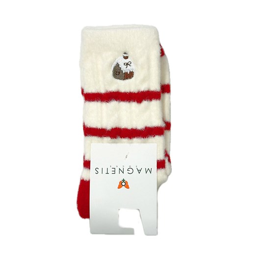 Ciepłe świąteczne Skarpety YN5034 Chatka, Kolor ecru-czerwony, Rozmiar uniwersalny, Magnetis - id: 221613 - marki Magnetis - 187271636 Ciepłe świąteczne Skarpety YN5034 Chatka, Kolor ecru-czerwony, Rozmiar uniwersalny, Magnetis ze sklepu Primodo w kategorii Skarpetki damskie - zdjęcie 187271636