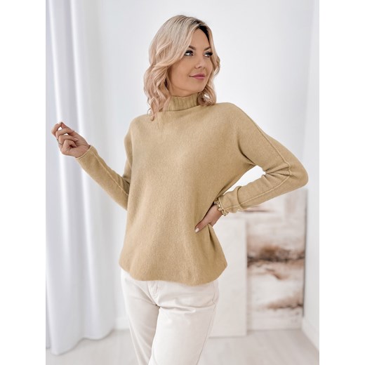 sweter darma karmelowy one size - id: prod-82397-group - marki UBRA - 187271905 sweter darma karmelowy one size ze sklepu UBRA w kategorii Swetry damskie - zdjęcie 187271905