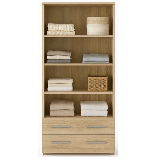 Regał na ubrania dąb sonoma Z3-F45 - id: 53656 - marki Elior - 187272128 Regał na ubrania dąb sonoma Z3-F45 ze sklepu Edinos.pl w kategorii Regały i witryny - zdjęcie 187272128