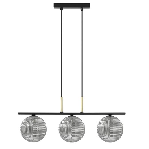 Trzyramienna lampa sufitowa szklana H9-Z28 - id: 53667 - marki Lumes - 187272167 Trzyramienna lampa sufitowa szklana H9-Z28 ze sklepu Edinos.pl w kategorii Lampy sufitowe - zdjęcie 187272167