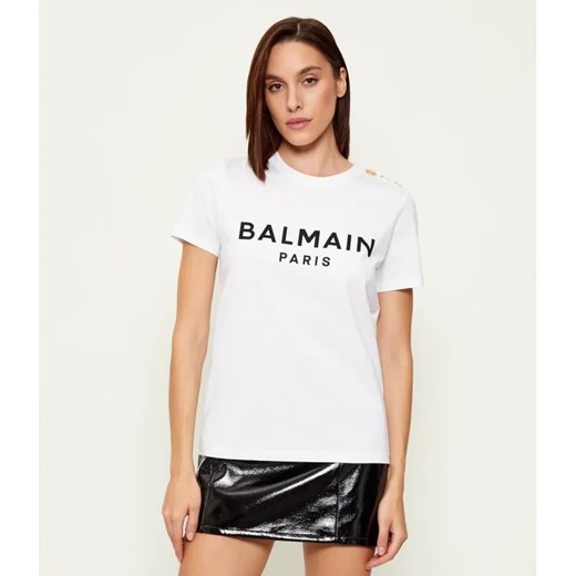 Balmain T-shirt | Regular Fit ze sklepu Gomez Fashion Store w kategorii Bluzki damskie - zdjęcie 187272215