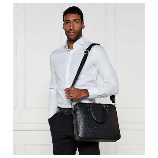 BOSS BLACK Skórzana torba biznesowa New Crosstown_Doc S. OS Gomez Fashion Store
