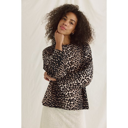 Cotton Candy Koszulka "Fjolla" w kolorze czarno-jasnobrązowym - id: 17801394 - marki Cotton Candy - 187272986 Cotton Candy Koszulka "Fjolla" w kolorze czarno-jasnobrązowym ze sklepu Limango Polska w kategorii Bluzki damskie - zdjęcie 187272986