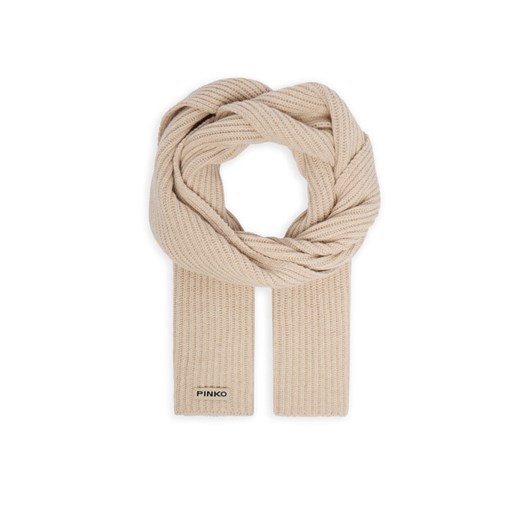 Szalik Pinko Talpa 04490 A1CH Beżowy ze sklepu eobuwie.pl w kategorii Szaliki i chusty damskie - zdjęcie 187273056