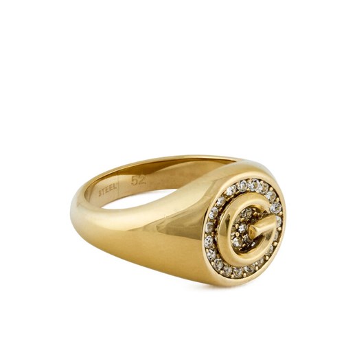 Guess Pierścionek JUBR05 449JW Złoty ze sklepu MODIVO w kategorii Pierścionki - zdjęcie 187273317