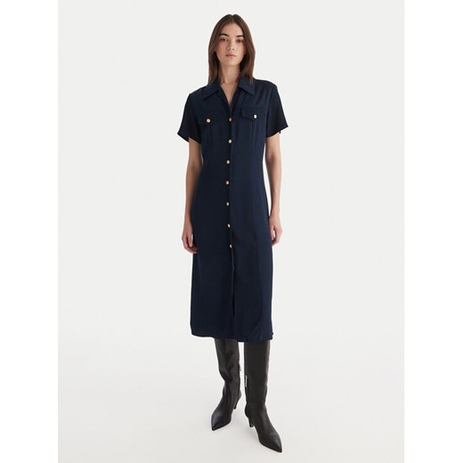 Tommy Hilfiger Sukienka koszulowa WW0WW45802 Granatowy Regular Fit ze sklepu MODIVO w kategorii Sukienki - zdjęcie 187273337