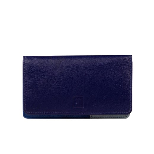 fioletowy portfel skórzany damski z kolorowym wnętrzem ze sklepu Słoń Torbalski w kategorii Portfele damskie - zdjęcie 187273658