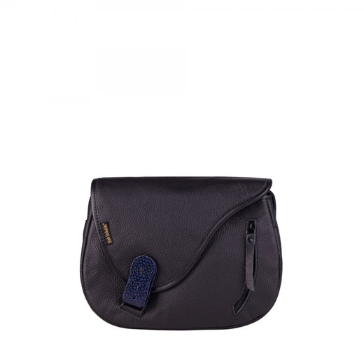 czarna torebka damska skórzana Mouse na ramię ze sklepu Słoń Torbalski w kategorii Listonoszki - zdjęcie 187273659