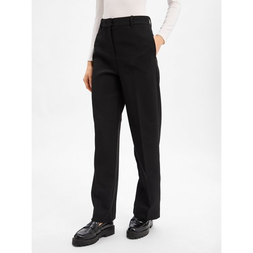 Tommy Hilfiger Damskie spodnie materiałowe - Punto Kobiety czarny jednolity - id: 779558-0001-00340 - marki Tommy Hilfiger - 187273728 Tommy Hilfiger Damskie spodnie materiałowe - Punto Kobiety czarny jednolity ze sklepu vangraaf w kategorii Spodnie damskie - zdjęcie 187273728