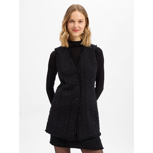 BOSS Kamizelka damska - Jokilana Kobiety czarny jednolity - id: 783072-0001-00340 - marki BOSS HUGO BOSS - 187273736 BOSS Kamizelka damska - Jokilana Kobiety czarny jednolity ze sklepu vangraaf w kategorii Kamizelki damskie - zdjęcie 187273736