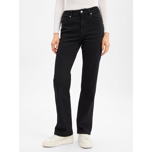 BOSS Orange Dżinsy - Ada Kobiety czarny jednolity ze sklepu vangraaf w kategorii Jeansy damskie - zdjęcie 187273738