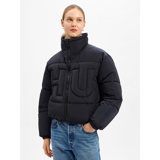 HUGO BLUE Damska kurtka pikowana - Fortuna Kobiety czarny jednolity ze sklepu vangraaf w kategorii Kurtki damskie - zdjęcie 187273739
