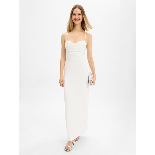 Laona Damska sukienka wieczorowa Kobiety Sztuczne włókno biały jednolity - id: 797558-0002-00320 - marki Laona - 187273748 Laona Damska sukienka wieczorowa Kobiety Sztuczne włókno biały jednolity ze sklepu vangraaf w kategorii Sukienki - zdjęcie 187273748