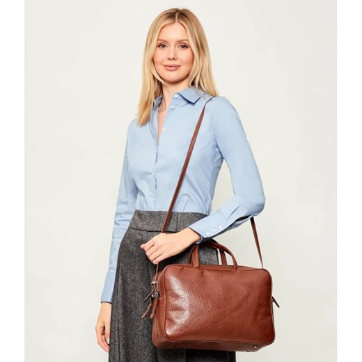 Weekend MaxMara Skórzana torba na laptopa 10" PALOS - id: MW255W000055001 - marki Weekend Maxmara - 187273978 Weekend MaxMara Skórzana torba na laptopa 10" PALOS ze sklepu Gomez Fashion Store w kategorii Aktówki - zdjęcie 187273978