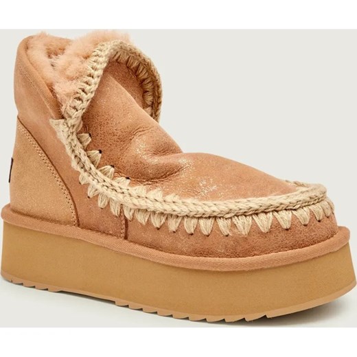 MOU Śniegowce Mini Eskimo Platform | zamsz ze sklepu Gomez Fashion Store w kategorii Śniegowce damskie - zdjęcie 187274057