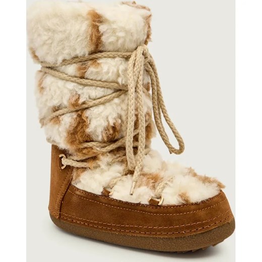 INUIKII Śniegowce TEDDY HIGH | shearling | zamsz ze sklepu Gomez Fashion Store w kategorii Śniegowce damskie - zdjęcie 187274059