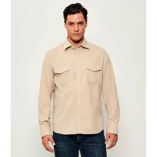 Oscar Jacobson Sztruksowa koszula | Straight fit ze sklepu Gomez Fashion Store w kategorii Koszule męskie - zdjęcie 187274076
