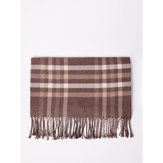 Mohito - Szalik w kratę - brązowy ze sklepu Mohito w kategorii Szaliki i chusty damskie - zdjęcie 187274955