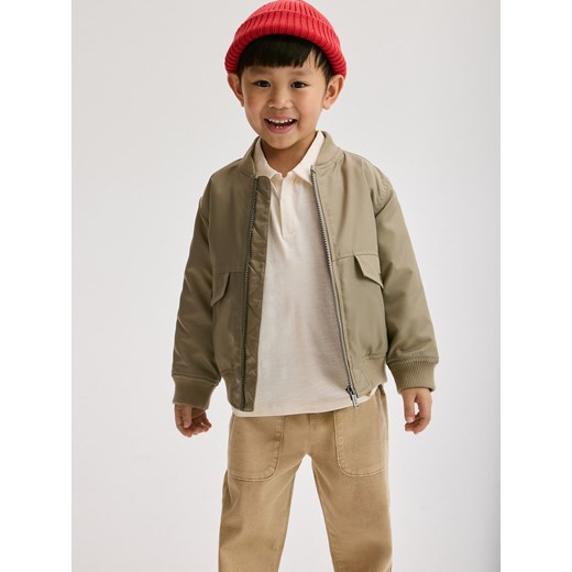 Reserved - Kurtka bomber oversize - kremowy - id: 027BC-12X - marki Reserved - 187275177 Reserved - Kurtka bomber oversize - kremowy ze sklepu Reserved w kategorii Kurtki chłopięce - zdjęcie 187275177