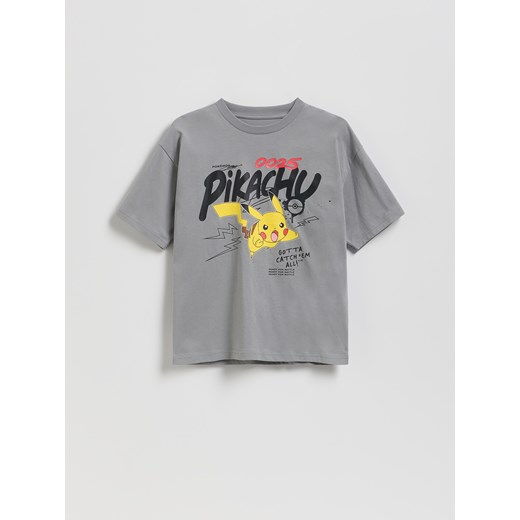 Reserved - T-shirt Pokémon - ciemnoszary ze sklepu Reserved w kategorii T-shirty chłopięce - zdjęcie 187275418