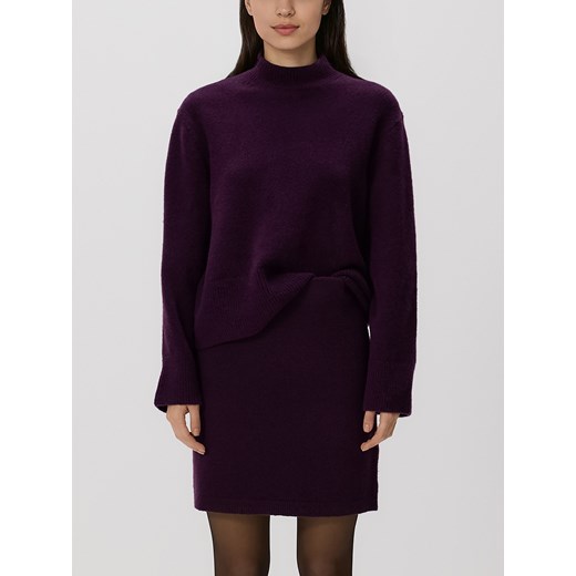 Reserved - Spódnica mini z domieszką wełny - mahoniowy ze sklepu Reserved w kategorii Spódnice - zdjęcie 187275469