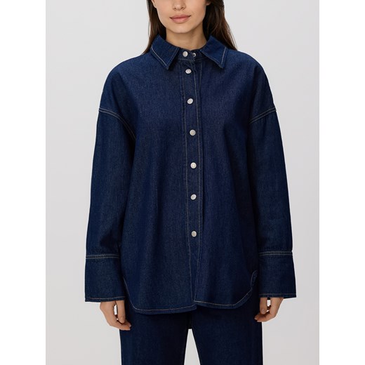 Reserved - Jeansowa koszula - granatowy ze sklepu Reserved w kategorii Koszule damskie - zdjęcie 187275566