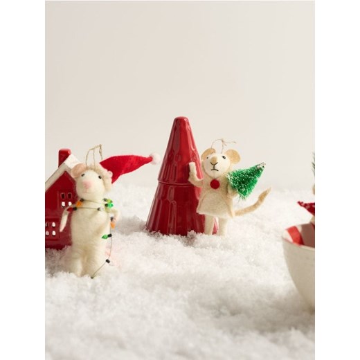 Sinsay - Dekoracja świąteczna - beżowy Sinsay One Size Sinsay