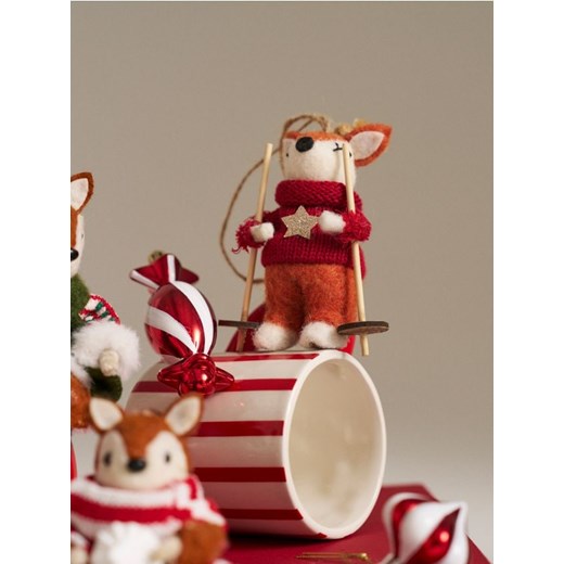 Sinsay - Dekoracja świąteczna - bordowy - id: 600GF-83X - marki Sinsay - 187276327 Sinsay - Dekoracja świąteczna - bordowy ze sklepu Sinsay w kategorii Dekoracje bożonarodzeniowe - zdjęcie 187276327