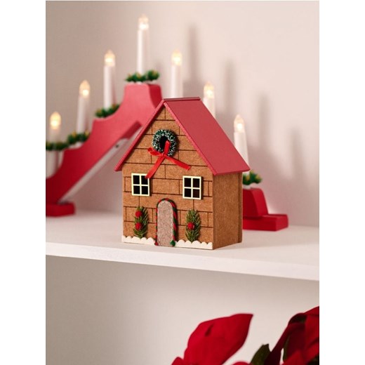 Sinsay - Dekoracja świąteczna w kształcie domku - wielobarwny - id: 897GF-MLC - marki Sinsay - 187276379 Sinsay - Dekoracja świąteczna w kształcie domku - wielobarwny ze sklepu Sinsay w kategorii Dekoracje bożonarodzeniowe - zdjęcie 187276379