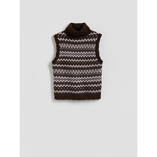 Reserved - Kamizelka z golfem - wielobarwny ze sklepu Reserved w kategorii Kamizelki męskie - zdjęcie 187276805