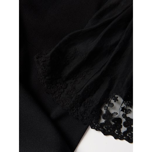 Reserved - Sukienka z ozdobnymi rękawami - czarny Reserved XL Reserved