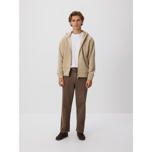 Reserved - Bluza z kapturem - beżowy Reserved XL Reserved