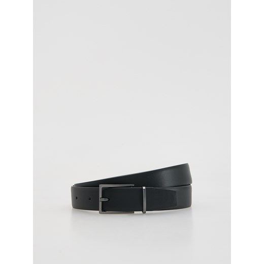 Reserved - Pasek z łączonych materiałów - czarny ze sklepu Reserved w kategorii Paski męskie - zdjęcie 187276965