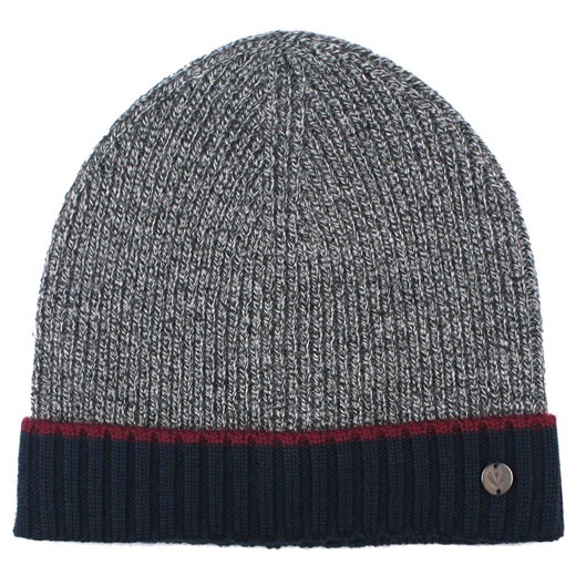 Ciepła, Wełnina Czapka (Beanie) - V. Fraas - Szary Melanż i Granat CPAFRSbeanie04dwaKOL - id: 24280 - marki V. Fraas - 187277228 Ciepła, Wełnina Czapka (Beanie) - V. Fraas - Szary Melanż i Granat CPAFRSbeanie04dwaKOL ze sklepu JegoSzafa.pl w kategorii Czapki zimowe męskie - zdjęcie 187277228