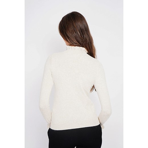 ASSUILI Sweter w kolorze kremowym 42 okazja Limango Polska