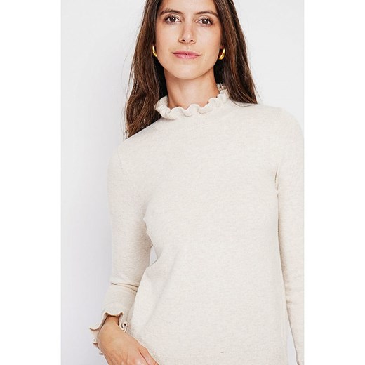 ASSUILI Sweter w kolorze kremowym 36 okazja Limango Polska