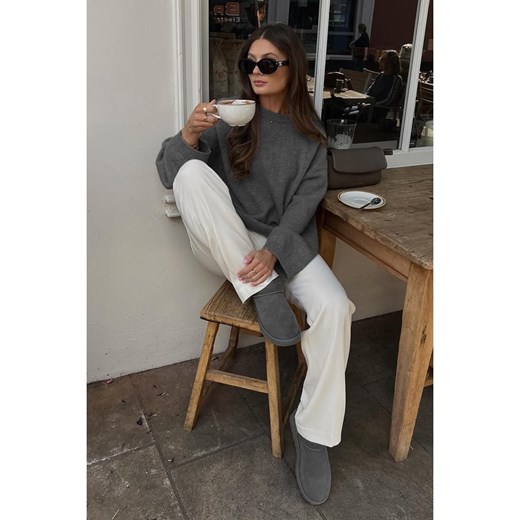 Happiness Istanbul Sweter w kolorze antracytowym Happiness Istanbul M promocja Limango Polska