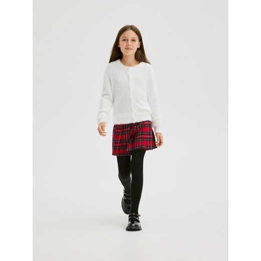 Reserved - Kardigan z ozdobnymi guzikami - złamana biel - id: 822FH-01X - marki Reserved - 187278448 Reserved - Kardigan z ozdobnymi guzikami - złamana biel ze sklepu Reserved w kategorii Swetry dziewczęce - zdjęcie 187278448