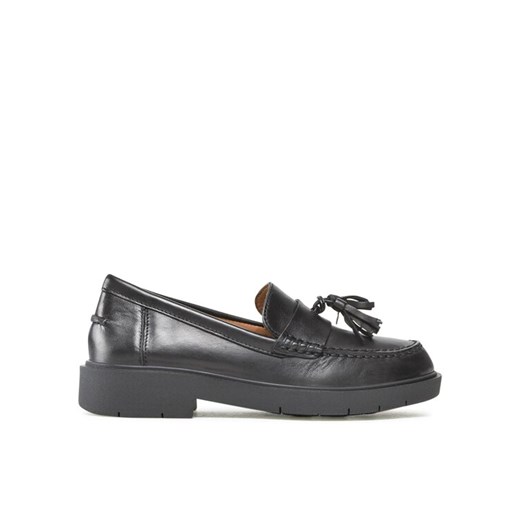 Loafersy Geox D Spherica EC1 CD26QRC 00043 C9999 Czarny ze sklepu eobuwie.pl w kategorii Mokasyny damskie - zdjęcie 187278858
