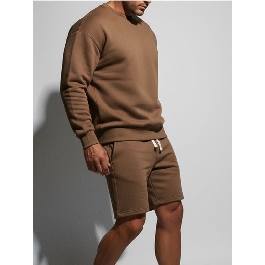 Sinsay - Szorty z wiązaniem - brązowy ze sklepu Sinsay w kategorii Spodenki męskie - zdjęcie 187280737