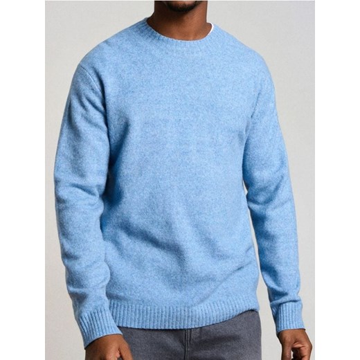 Sinsay - Sweter basic - niebieski - id: 785FZ-50M - marki Sinsay - 187280788 Sinsay - Sweter basic - niebieski ze sklepu Sinsay w kategorii Swetry męskie - zdjęcie 187280788