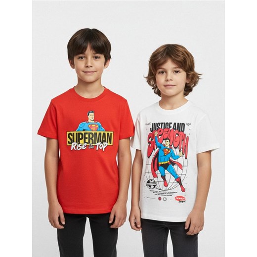 Sinsay - Koszulki 2 pack Superman - wielobarwny ze sklepu Sinsay w kategorii T-shirty chłopięce - zdjęcie 187280816