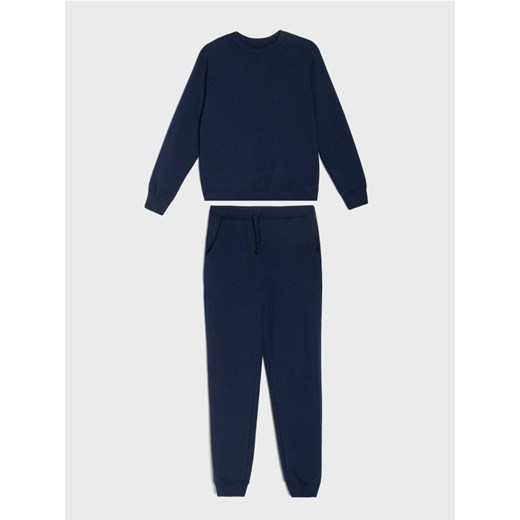 Sinsay - Dwuczęściowy komplet dresowy z bawełny - granatowy ze sklepu Sinsay w kategorii Komplety chłopięce - zdjęcie 187280819