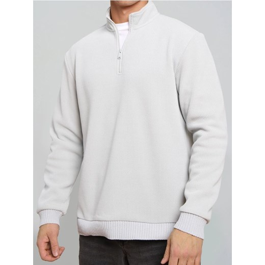 Sinsay - Bluza crewneck - kremowy ze sklepu Sinsay w kategorii Bluzy męskie - zdjęcie 187280825