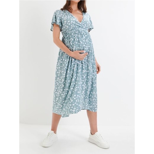 Sinsay - Sukienka ciążowa szmizjerka ze wzorem - wielobarwny ze sklepu Sinsay w kategorii Sukienki ciążowe - zdjęcie 187280837